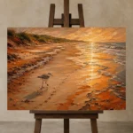 Premium Wall Art Yatay Html Edition – ANIMALNW2035 displayed on a studio easel
