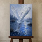 Premium Wall Art Dikey Html Edition – ANIMALNW2038 displayed on a studio easel