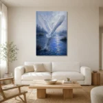 Premium Wall Art Dikey Html Edition – ANIMALNW2038 styled in a refined neutral interior