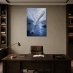 Premium Wall Art Dikey Html Edition – ANIMALNW2038 displayed in a contemporary gallery-inspired room