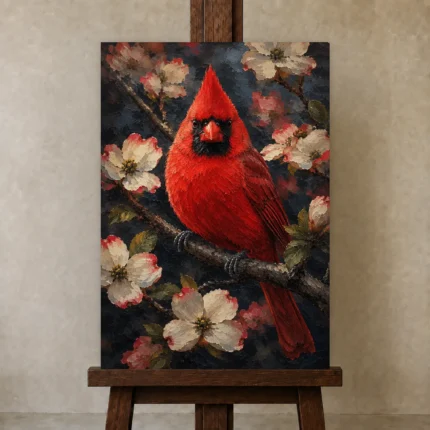 Premium Wall Art Dikey Html Edition – ANIMALNW2043 displayed on a studio easel