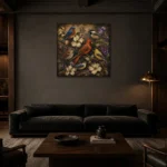 Premium Wall Art Kare Html Edition – ANIMALNW2046 shown in a warm modern interior