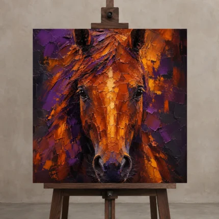 Premium Wall Art Kare Html Edition – ANIMALNW2057 displayed on a studio easel