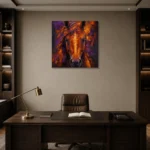 Premium Wall Art Kare Html Edition – ANIMALNW2057 displayed in a contemporary gallery-inspired room