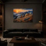 Premium Wall Art Yatay Html Edition – ANIMALNW2060 shown in a warm modern interior