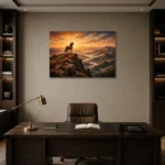Premium Wall Art Yatay Html Edition – ANIMALNW2065 displayed in a contemporary gallery-inspired room