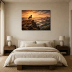 Premium Wall Art Yatay Html Edition – ANIMALNW2065 showcased in an elegant minimalist interior