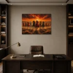 Premium Wall Art Yatay Html Edition – ANIMALNW2067 displayed in a contemporary gallery-inspired room