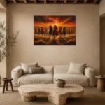 Premium Wall Art Yatay Html Edition – ANIMALNW2067 presented in a sophisticated home setting