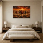 Premium Wall Art Yatay Html Edition – ANIMALNW2067 showcased in an elegant minimalist interior