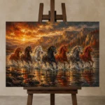 Premium Wall Art Yatay Html Edition – ANIMALNW2068 displayed on a studio easel