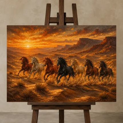 Premium Wall Art Yatay Html Edition – ANIMALNW2069 displayed on a studio easel