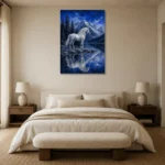 Premium Wall Art Dikey Html Edition – ANIMALNW2071 showcased in an elegant minimalist interior