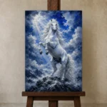 Premium Wall Art Dikey Html Edition – ANIMALNW2072 displayed on a studio easel