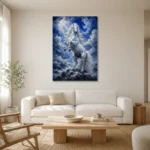 Premium Wall Art Dikey Html Edition – ANIMALNW2072 styled in a refined neutral interior