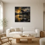Premium Wall Art Kare Html Edition – ANIMALNW2074 styled in a refined neutral interior