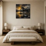 Premium Wall Art Kare Html Edition – ANIMALNW2074 showcased in an elegant minimalist interior