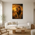 Premium Wall Art Dikey Html Edition – ANIMALNW2081 styled in a refined neutral interior