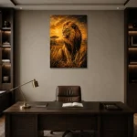 Premium Wall Art Dikey Html Edition – ANIMALNW2081 displayed in a contemporary gallery-inspired room