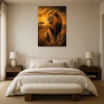 Premium Wall Art Dikey Html Edition – ANIMALNW2081 showcased in an elegant minimalist interior