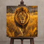 Premium Wall Art Kare Html Edition – ANIMALNW2083 displayed on a studio easel