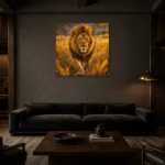 Premium Wall Art Kare Html Edition – ANIMALNW2083 shown in a warm modern interior