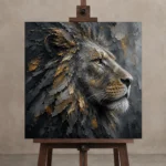 Premium Wall Art Kare Html Edition – ANIMALNW2087 displayed on a studio easel