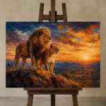 Premium Wall Art Yatay Html Edition – ANIMALNW2088 displayed on a studio easel
