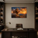 Premium Wall Art Yatay Html Edition – ANIMALNW2088 displayed in a contemporary gallery-inspired room