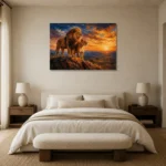 Premium Wall Art Yatay Html Edition – ANIMALNW2088 showcased in an elegant minimalist interior