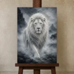 Premium Wall Art Dikey Html Edition – ANIMALNW2092 displayed on a studio easel