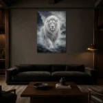 Premium Wall Art Dikey Html Edition – ANIMALNW2092 shown in a warm modern interior