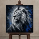 Premium Wall Art Kare Html Edition – ANIMALNW2095 displayed on a studio easel
