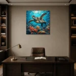 Premium Wall Art Kare Html Edition – ANIMALNW2097 displayed in a contemporary gallery-inspired room
