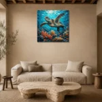 Premium Wall Art Kare Html Edition – ANIMALNW2097 presented in a sophisticated home setting