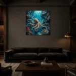 Premium Wall Art Kare Html Edition – ANIMALNW2098 shown in a warm modern interior