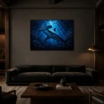 Premium Wall Art Yatay Html Edition – ANIMALNW2103 shown in a warm modern interior