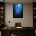 Premium Wall Art Dikey Html Edition – ANIMALNW2106 displayed in a contemporary gallery-inspired room