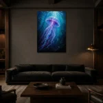 Premium Wall Art Dikey Html Edition – ANIMALNW2106 shown in a warm modern interior