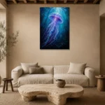 Premium Wall Art Dikey Html Edition – ANIMALNW2106 presented in a sophisticated home setting