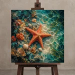 Premium Wall Art Kare Html Edition – ANIMALNW2109 displayed on a studio easel