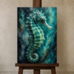 Premium Wall Art Dikey Html Edition – ANIMALNW2114 displayed on a studio easel