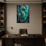 Premium Wall Art Dikey Html Edition – ANIMALNW2114 displayed in a contemporary gallery-inspired room