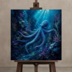 Premium Wall Art Kare Html Edition – ANIMALNW2117 displayed on a studio easel