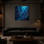 Premium Wall Art Kare Html Edition – ANIMALNW2117 shown in a warm modern interior