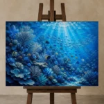 Premium Wall Art Yatay Html Edition – ANIMALNW2119 displayed on a studio easel