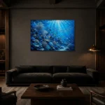 Premium Wall Art Yatay Html Edition – ANIMALNW2119 shown in a warm modern interior