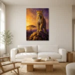 Premium Wall Art Dikey Html Edition – ANIMALNW2121 styled in a refined neutral interior