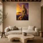 Premium Wall Art Dikey Html Edition – ANIMALNW2121 presented in a sophisticated home setting