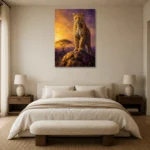 Premium Wall Art Dikey Html Edition – ANIMALNW2121 showcased in an elegant minimalist interior